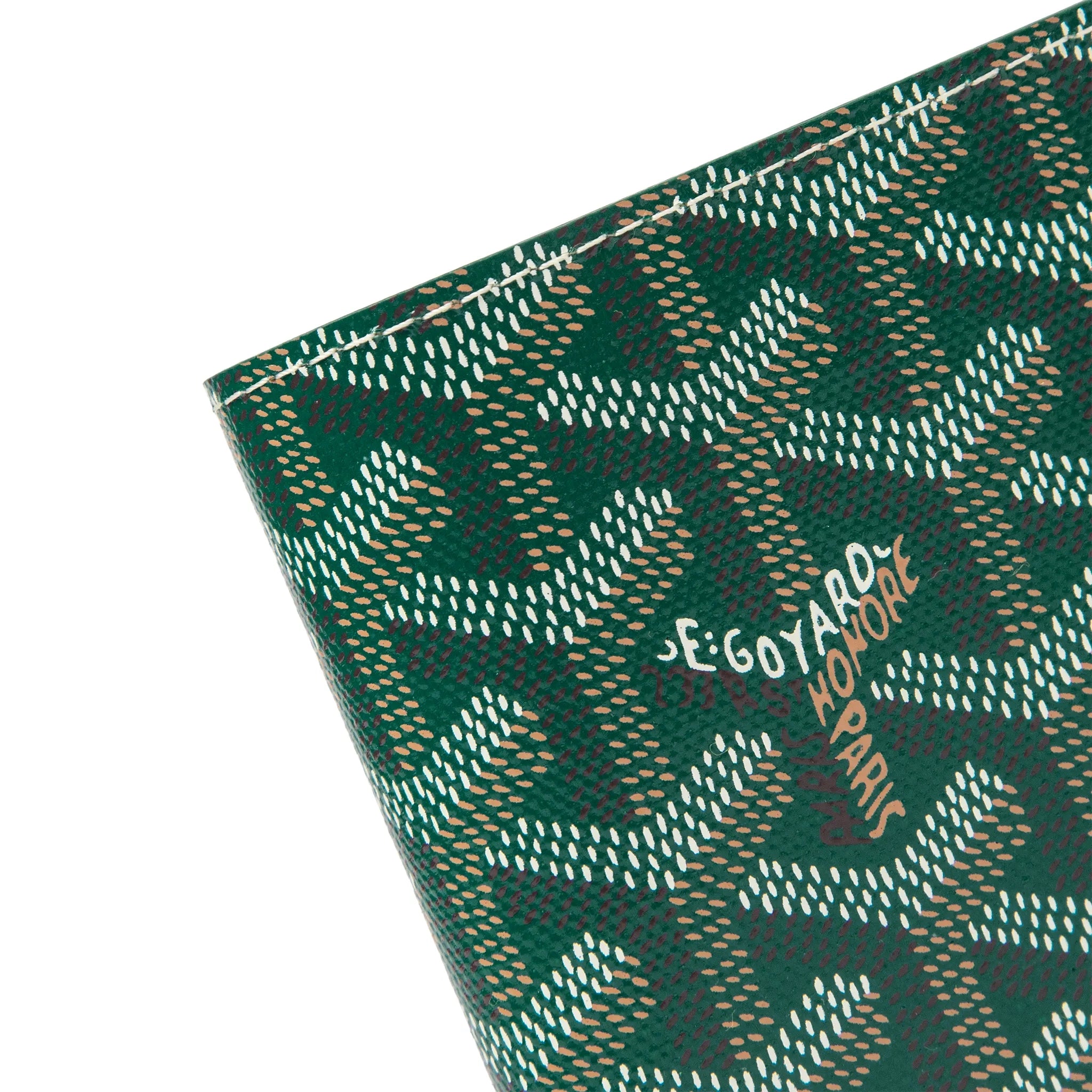 Detail View of Goyard Victoire Green Wallet VICTO8PMLTY09CL09X